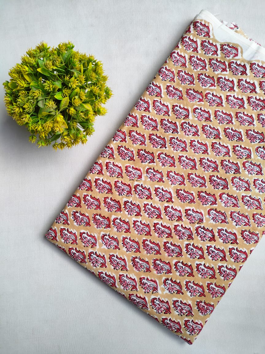 Hand Block Cotton Fabrics Jaipur Bazar