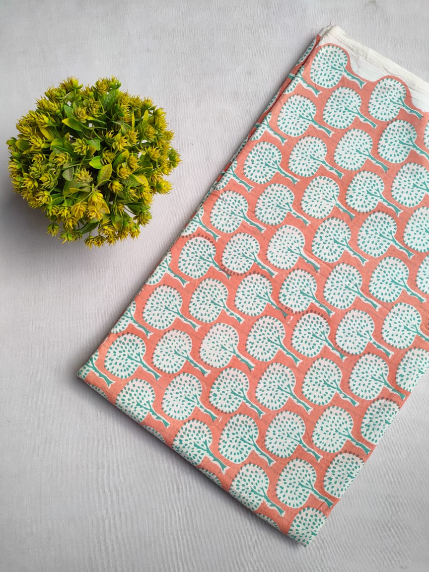 Hand Block Cotton Fabrics Jaipur Bazar