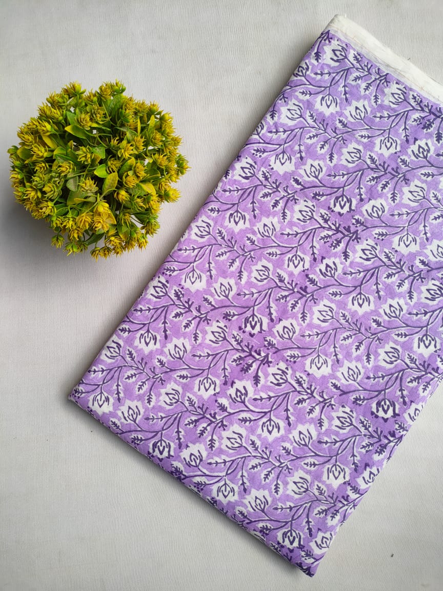 Hand Block Cotton Fabrics Jaipur Bazar