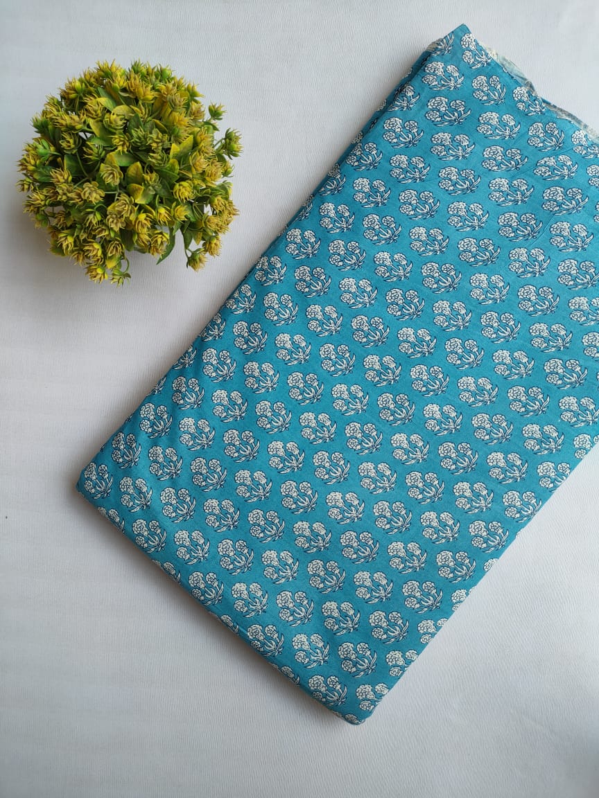 Hand Block printed cotton fabric