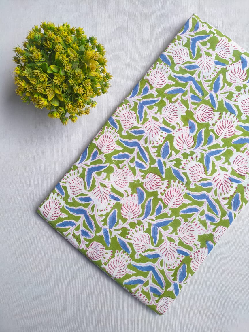 Handblock cotton fabrics jaipur bazar