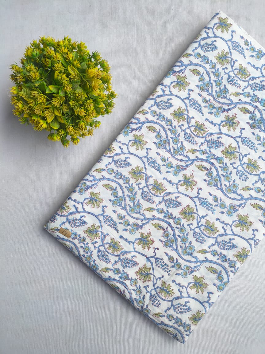 Handblock cotton fabrics jaipur bazar