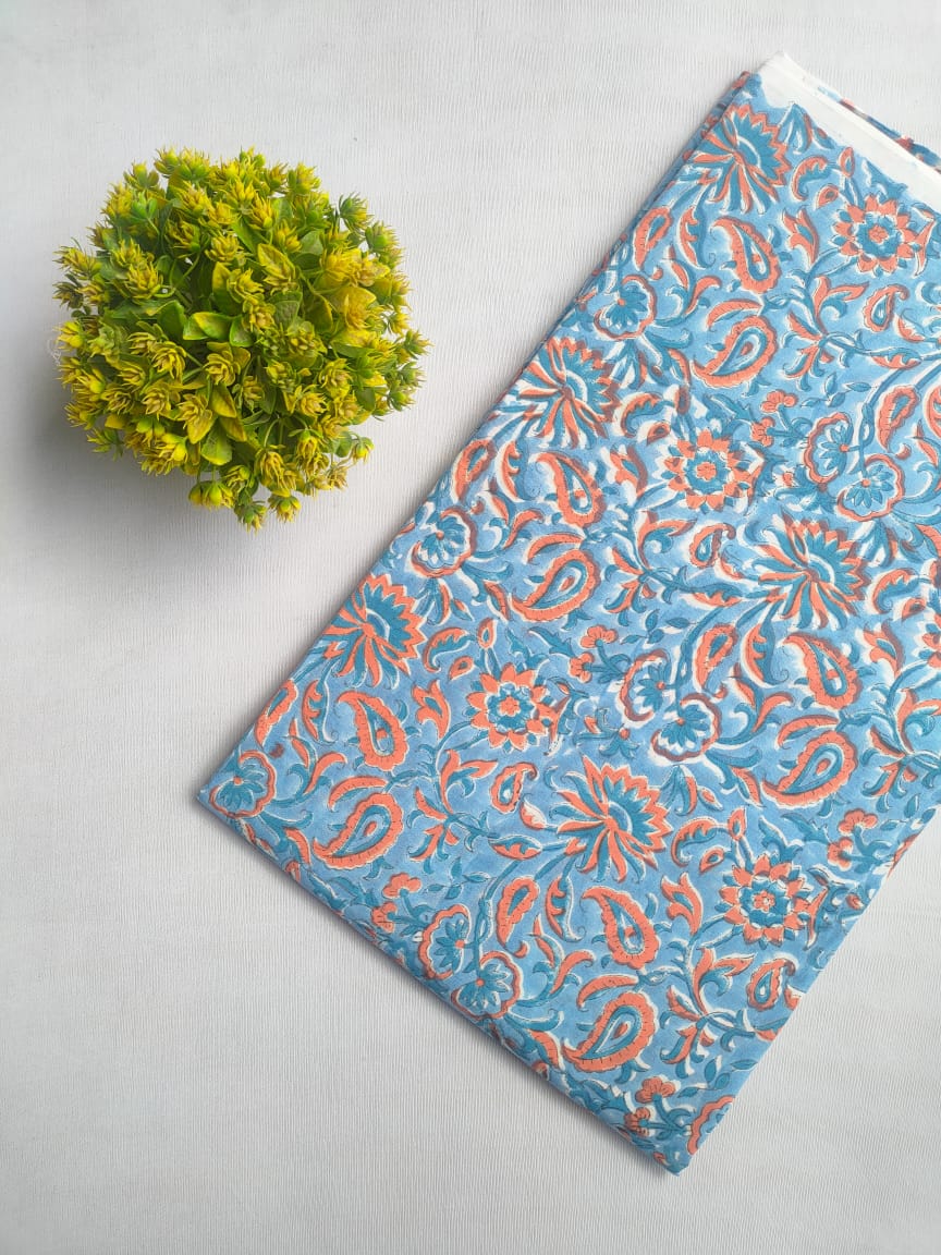 Handblock cotton fabrics jaipur bazar
