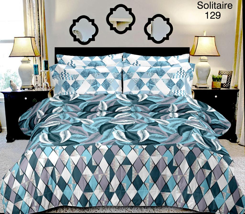 100% Pure Cotton King Size Double Bedsheet With 2 Pillow Covers ( 100 X 108 Inches ) - JBNBK10