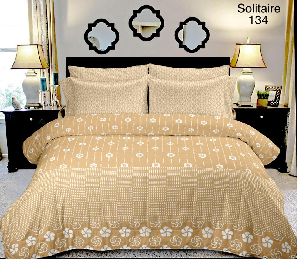 100% Pure Cotton King Size Double Bedsheet With 2 Pillow Covers ( 100 X 108 Inches ) - JBNBK13