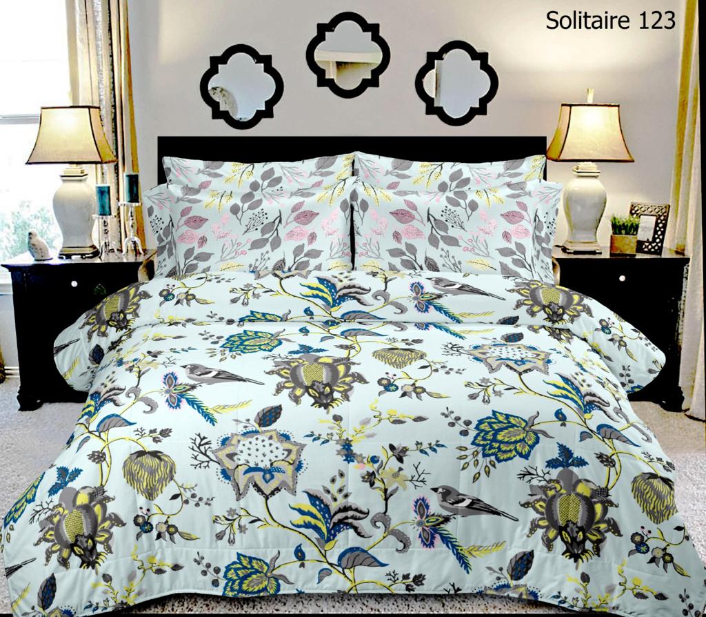 100% Pure Cotton King Size Double Bedsheet With 2 Pillow Covers ( 100 X 108 Inches ) - JBNBK15