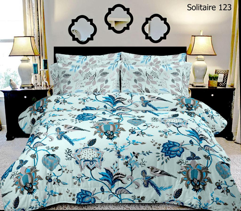 100% Pure Cotton King Size Double Bedsheet With 2 Pillow Covers ( 100 X 108 Inches ) - JBNBK22