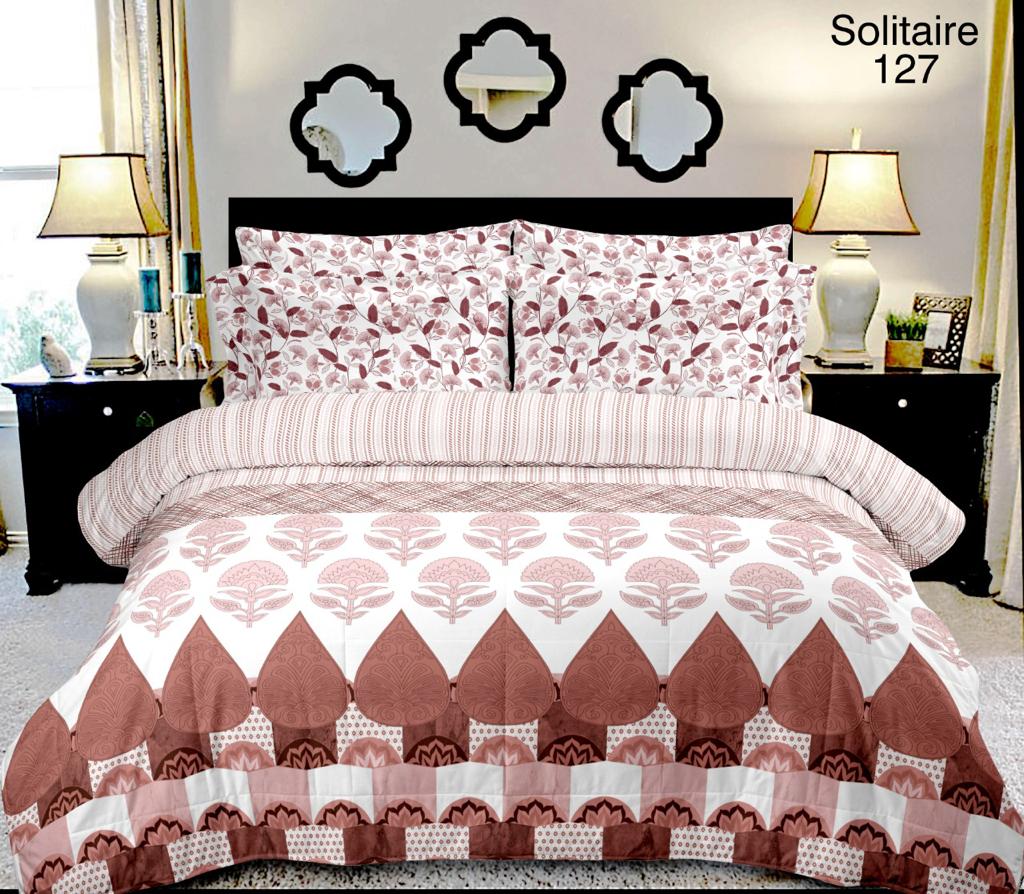 100% Pure Cotton King Size Double Bedsheet With 2 Pillow Covers ( 100 X 108 Inches ) - JBNBK31