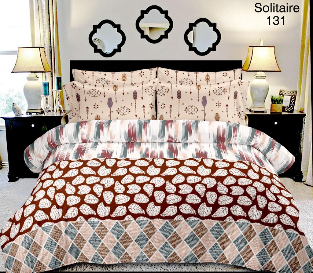 100% Pure Cotton King Size Double Bedsheet With 2 Pillow Covers ( 100 X 108 Inches ) - JBNBK8