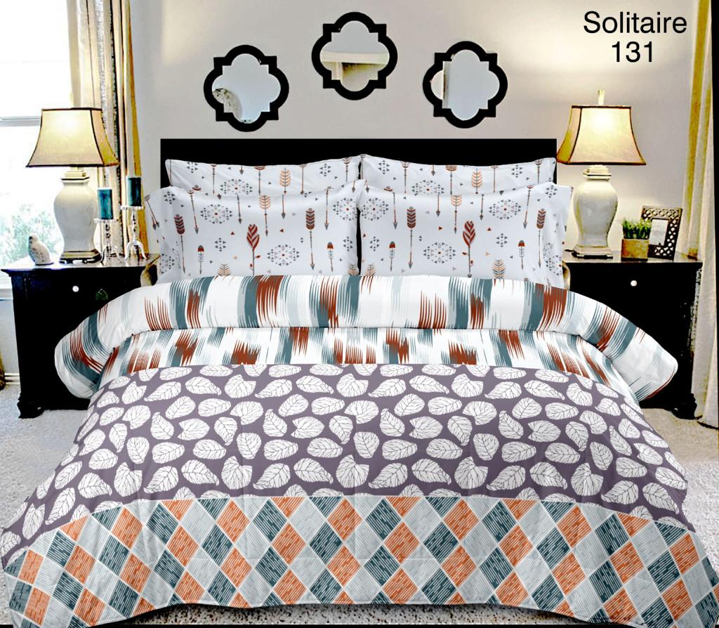 100% Pure Cotton King Size Double Bedsheet With 2 Pillow Covers ( 100 X 108 Inches ) - JBNBK9