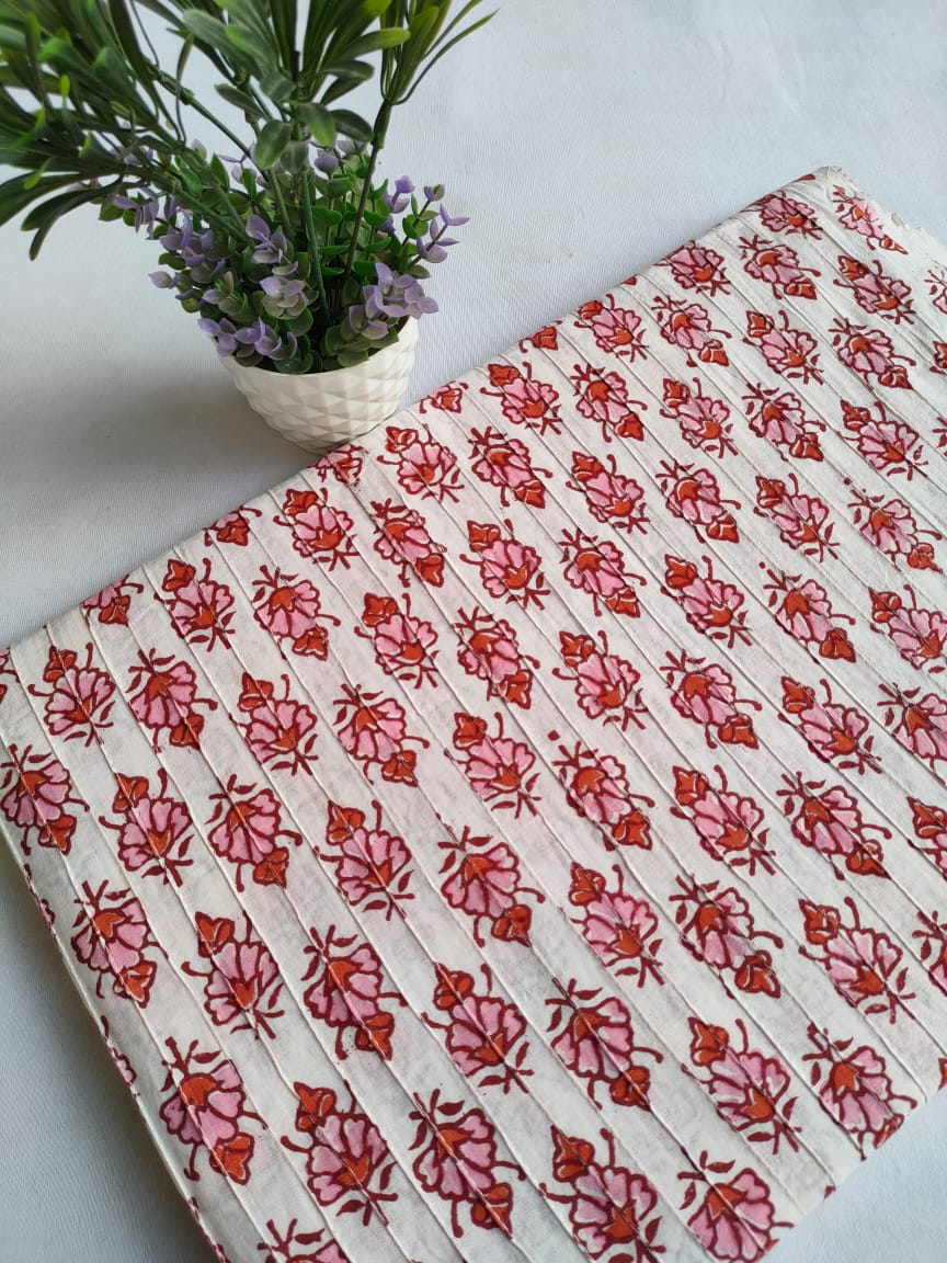 Pin Tucks Pure Cotton Fabrics - JBRPT20