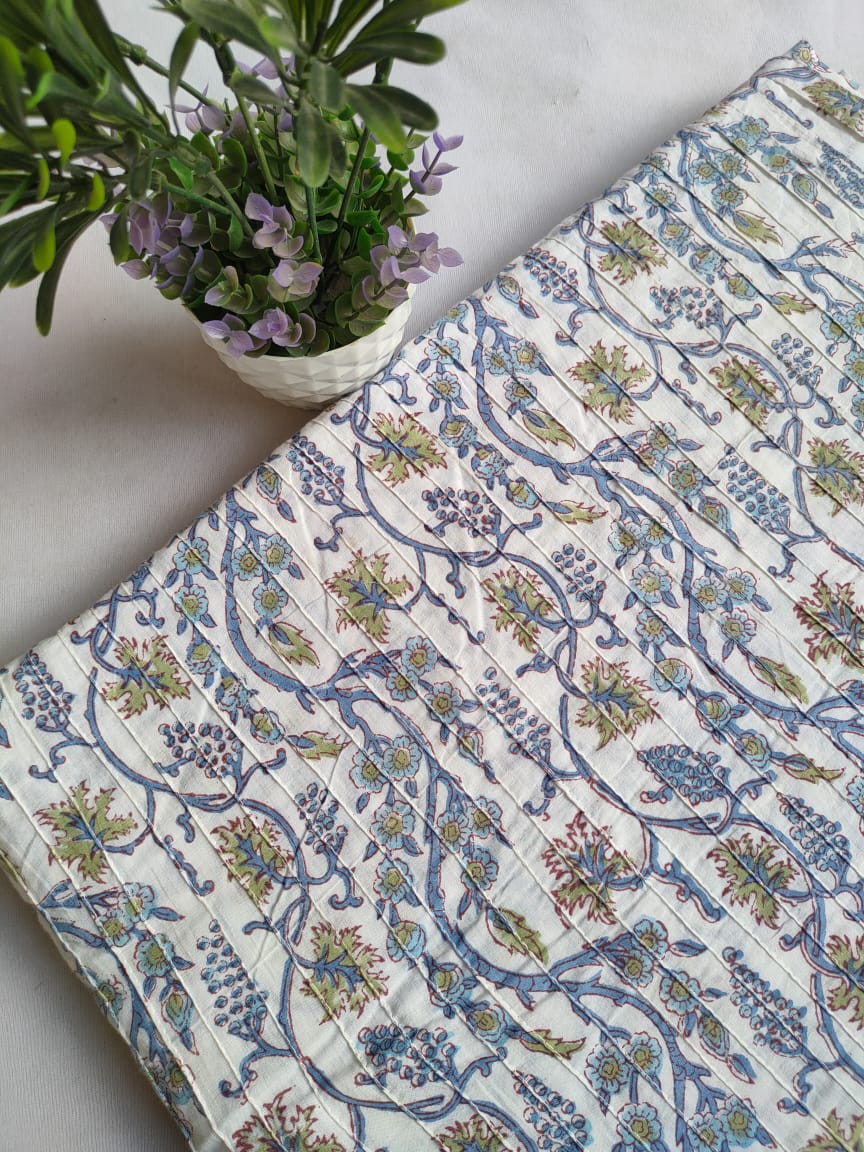 Pin Tucks Pure Cotton Fabrics - JBRPT24