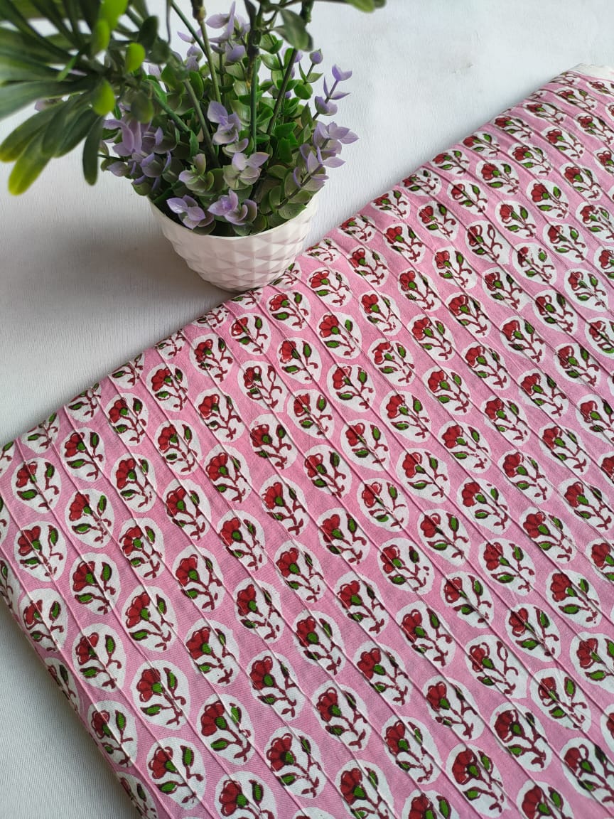 Pin Tucks Pure Cotton Fabrics - JBRPT6