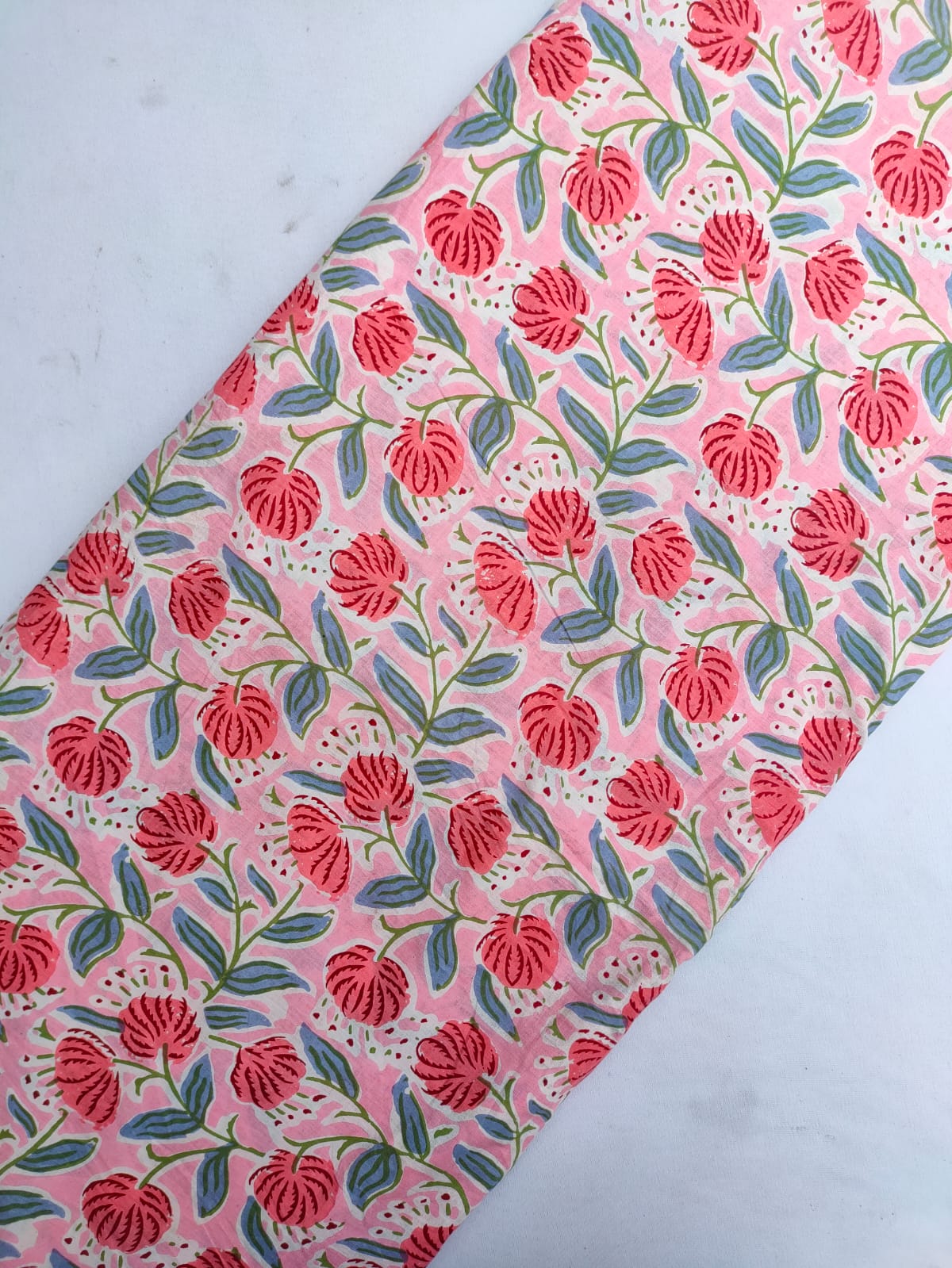 Sanganeri Print Pure Cotton Fabric - JBRBK751