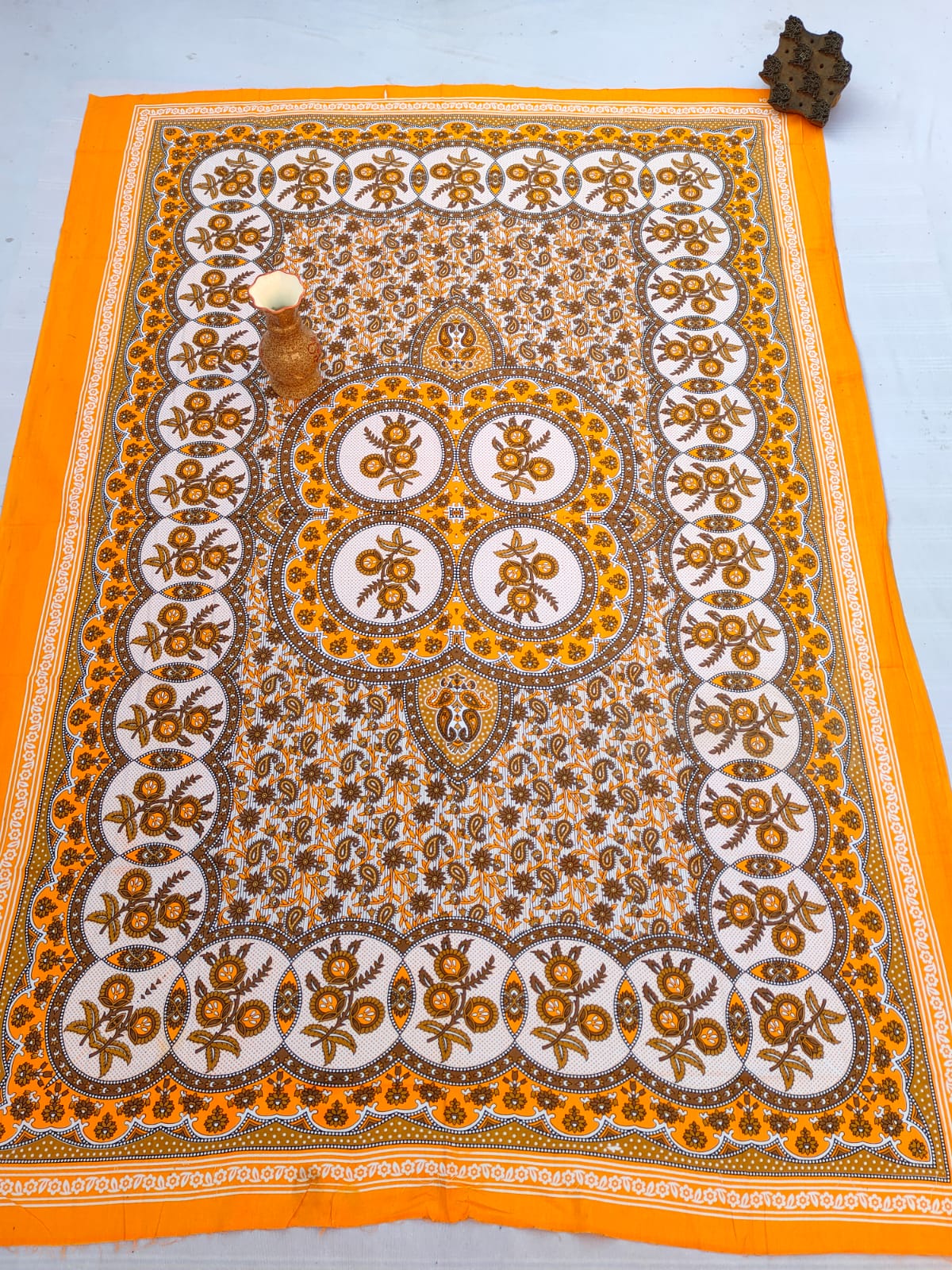 Sanganeri 64"x90" Single Bedsheet Without Pillow Covers - JBNBSWP42