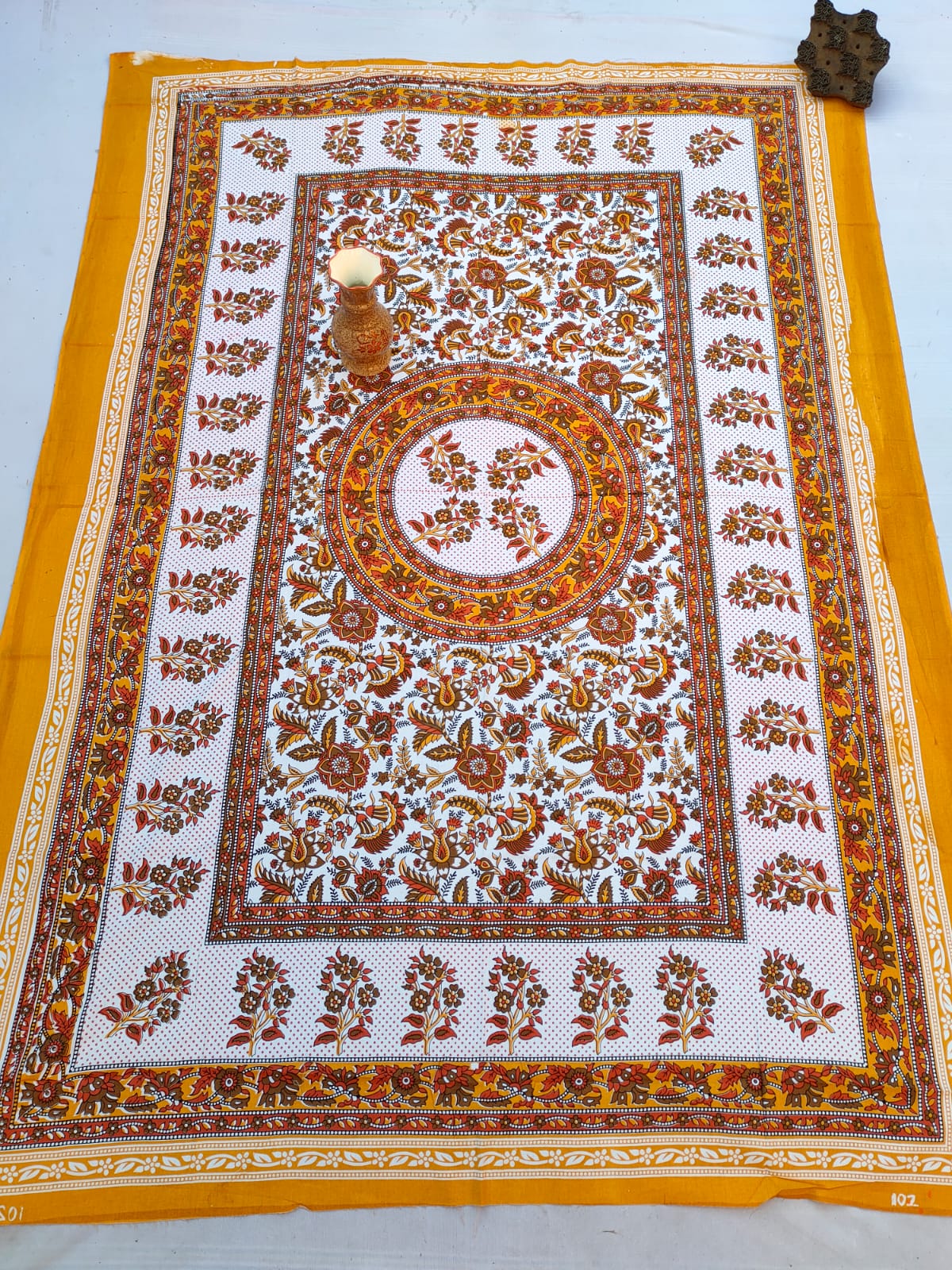 Sanganeri 64"x90" Single Bedsheet Without Pillow Covers - JBNBSWP51