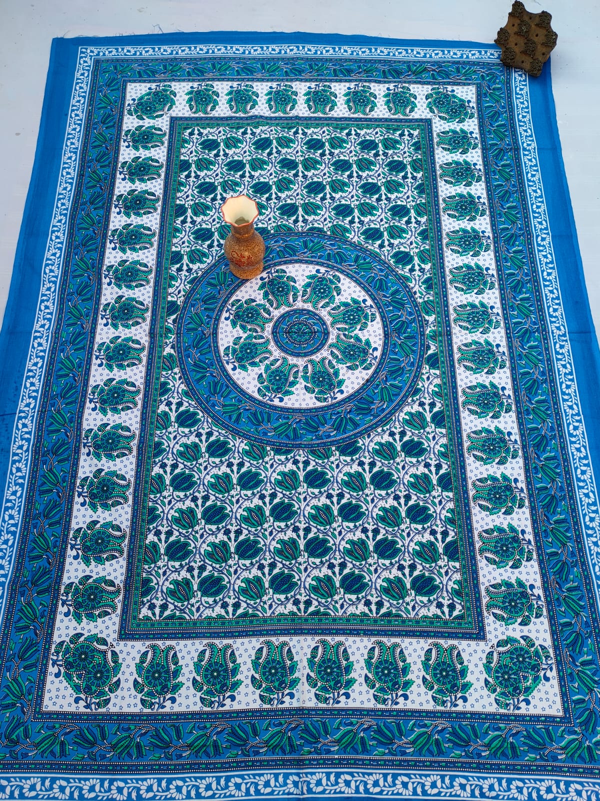 Sanganeri 64"x90" Single Bedsheet Without Pillow Covers - JBNBSWP31