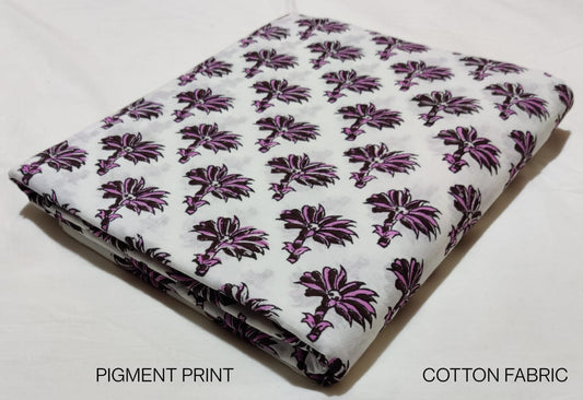Pure Cotton Hand Block Printed Fabric - JBRBK22