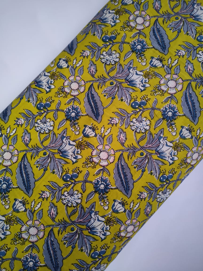 Sanganeri Print Pure Cotton Fabric - JBRTF2-7