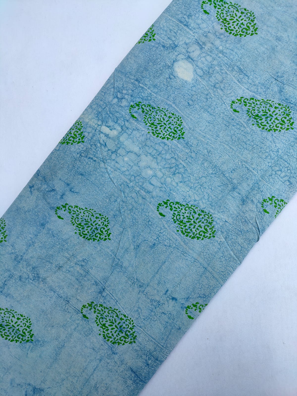 Jaipuri Hand Block Printed Pure Cotton Fabric In Running Length - JBRS452