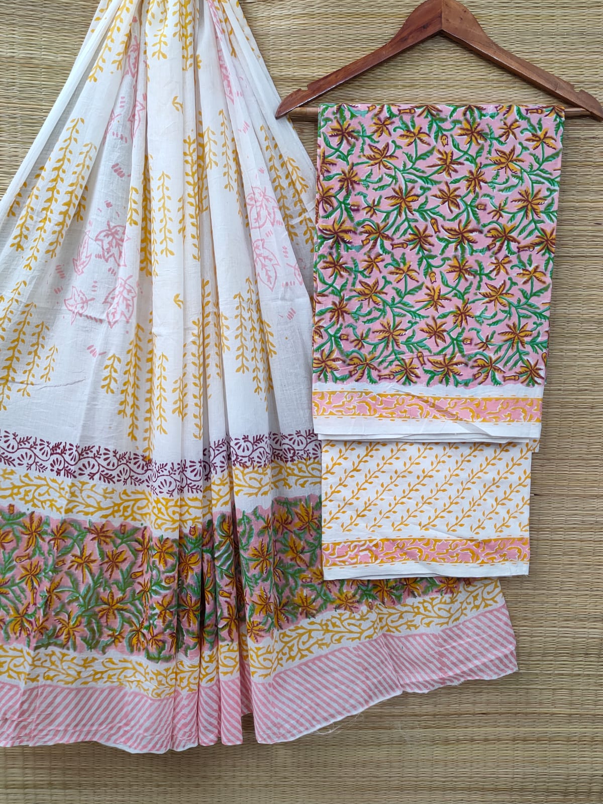 Cotton Salwar Suit set with cotton dupatta