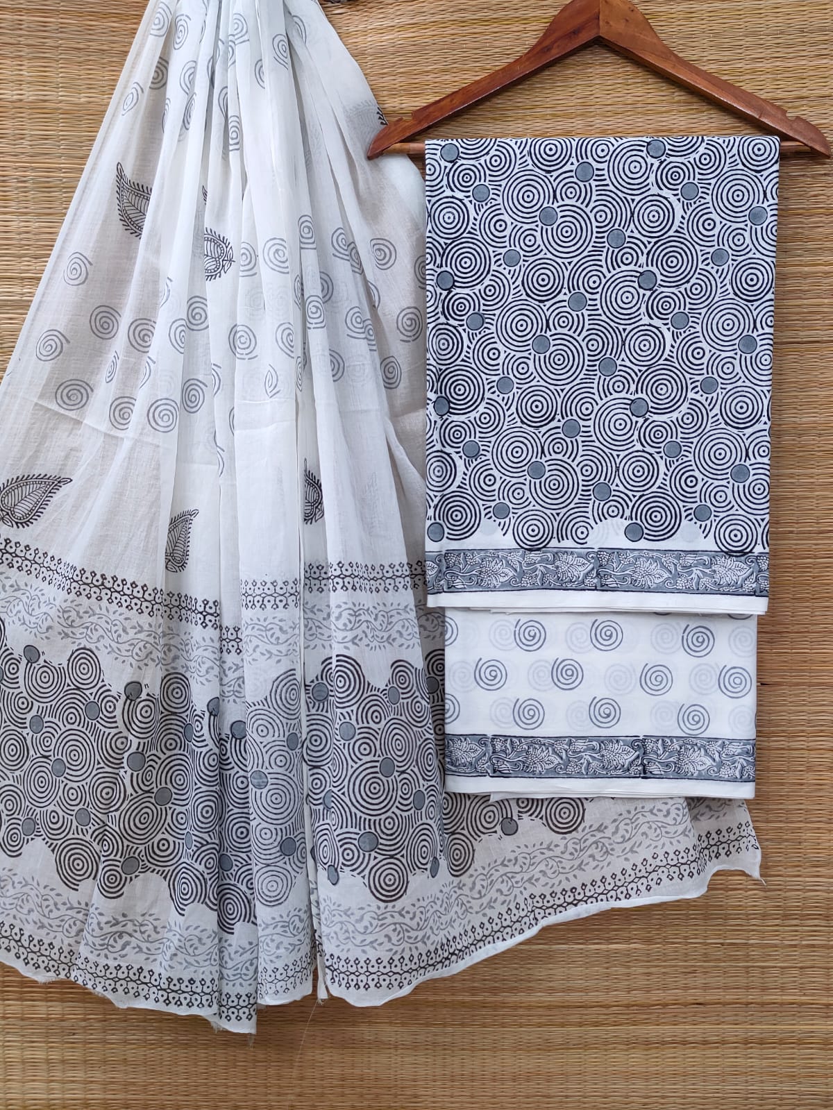 Cotton Salwar Suit set with cotton dupatta