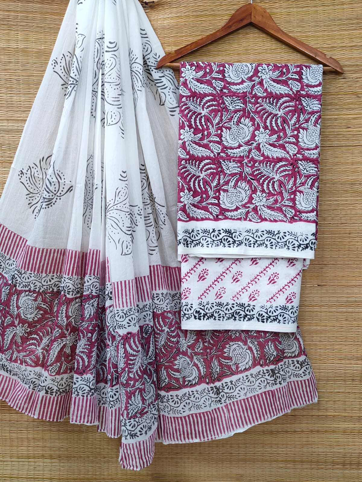 Cotton Salwar Suit set with cotton dupatta