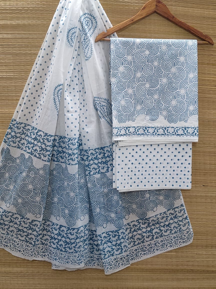 Cotton Salwar Suit set with cotton dupatta