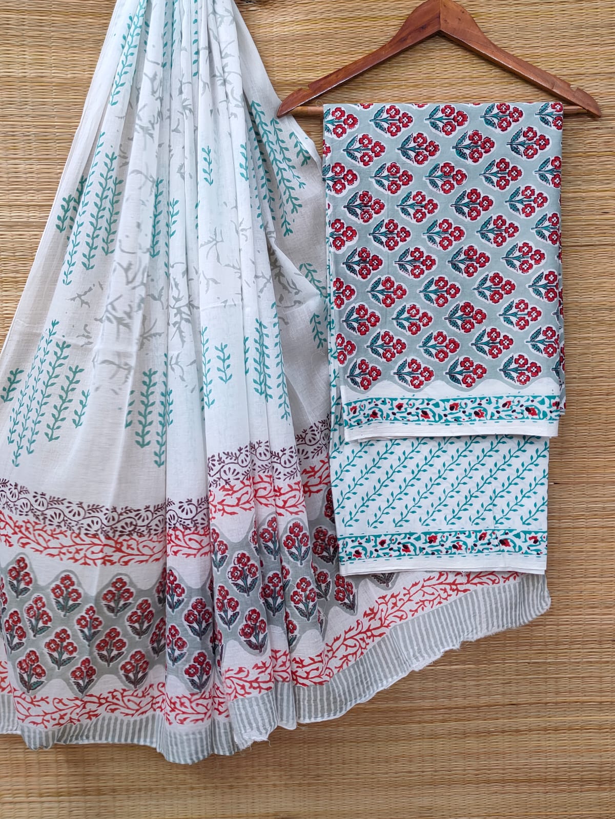 Cotton Salwar Suit set with cotton dupatta