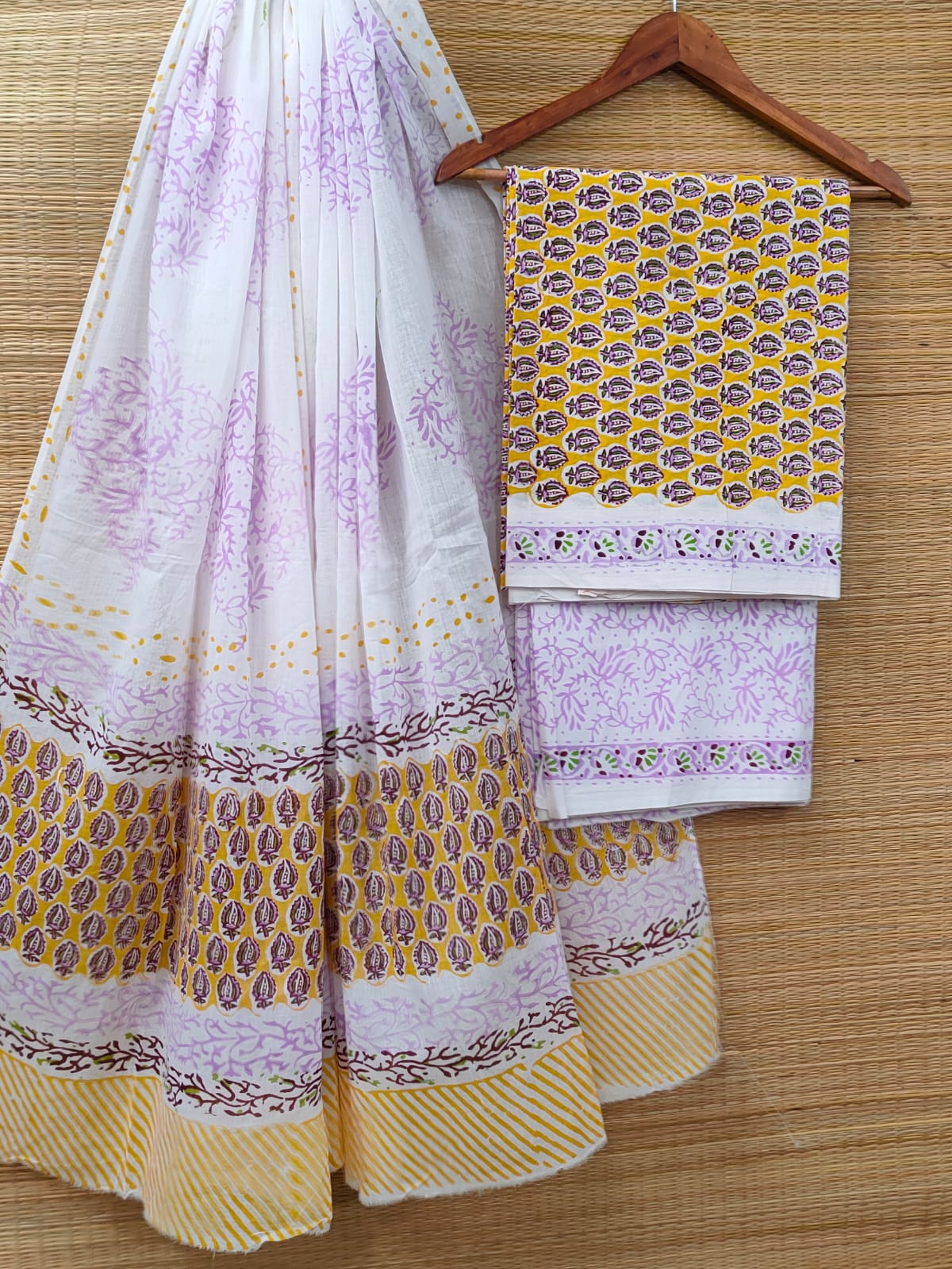 Cotton Salwar Suit set with cotton dupatta