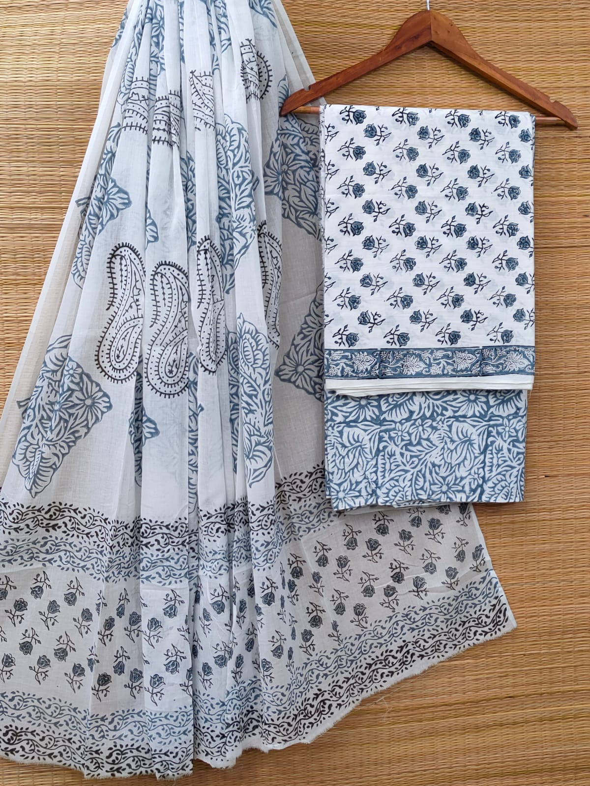 Cotton Salwar Suit set with cotton dupatta