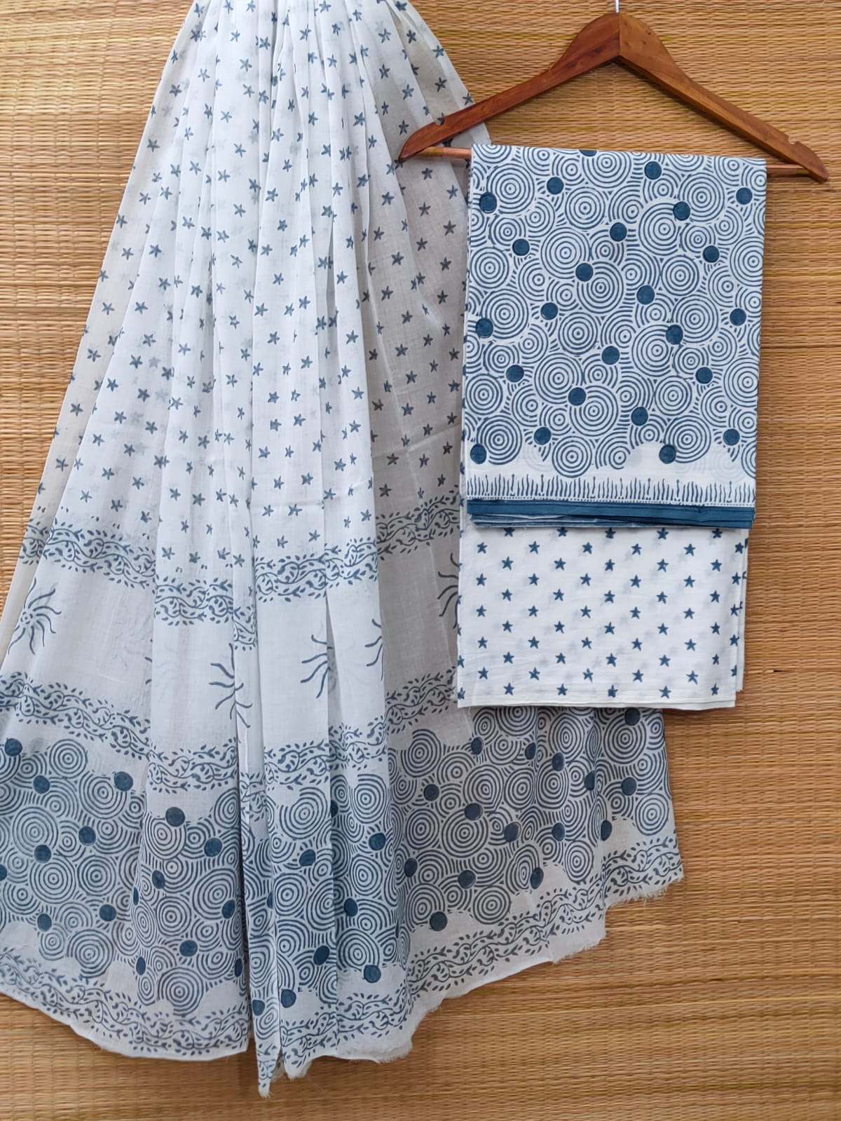 Cotton Salwar Suit set with cotton dupatta