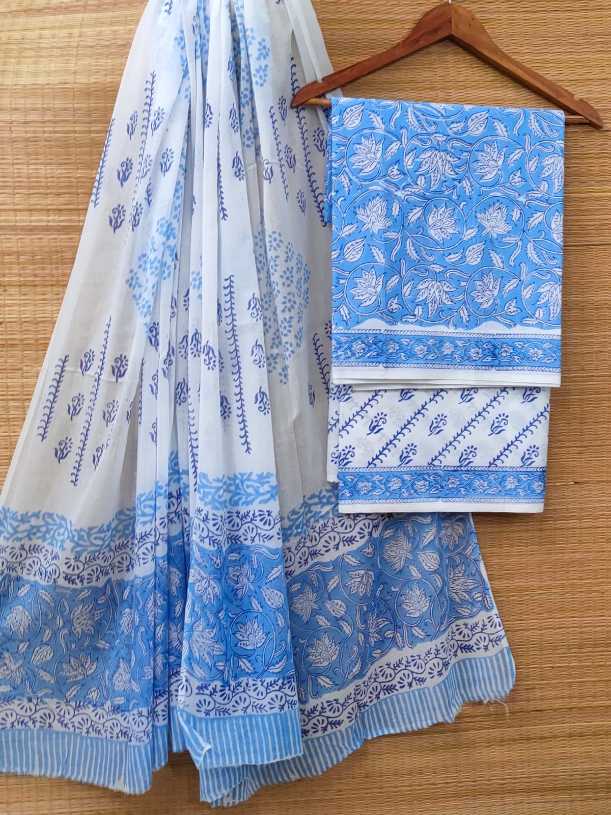 Cotton Salwar Suit set with cotton dupatta