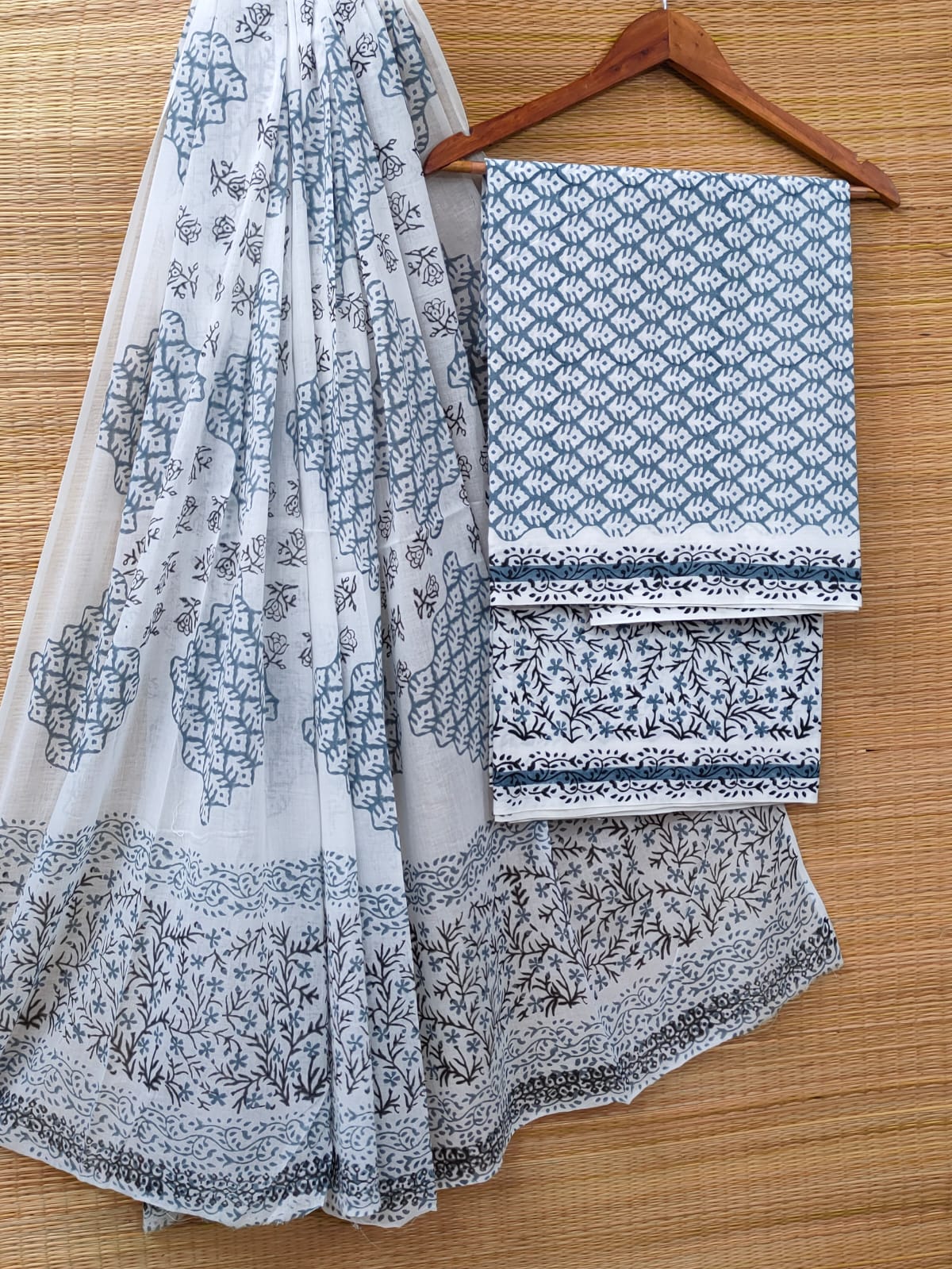 Cotton Salwar Suit set with cotton dupatta