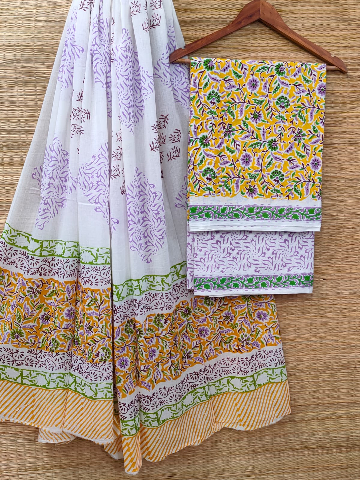 Cotton Salwar Suit set with cotton dupatta