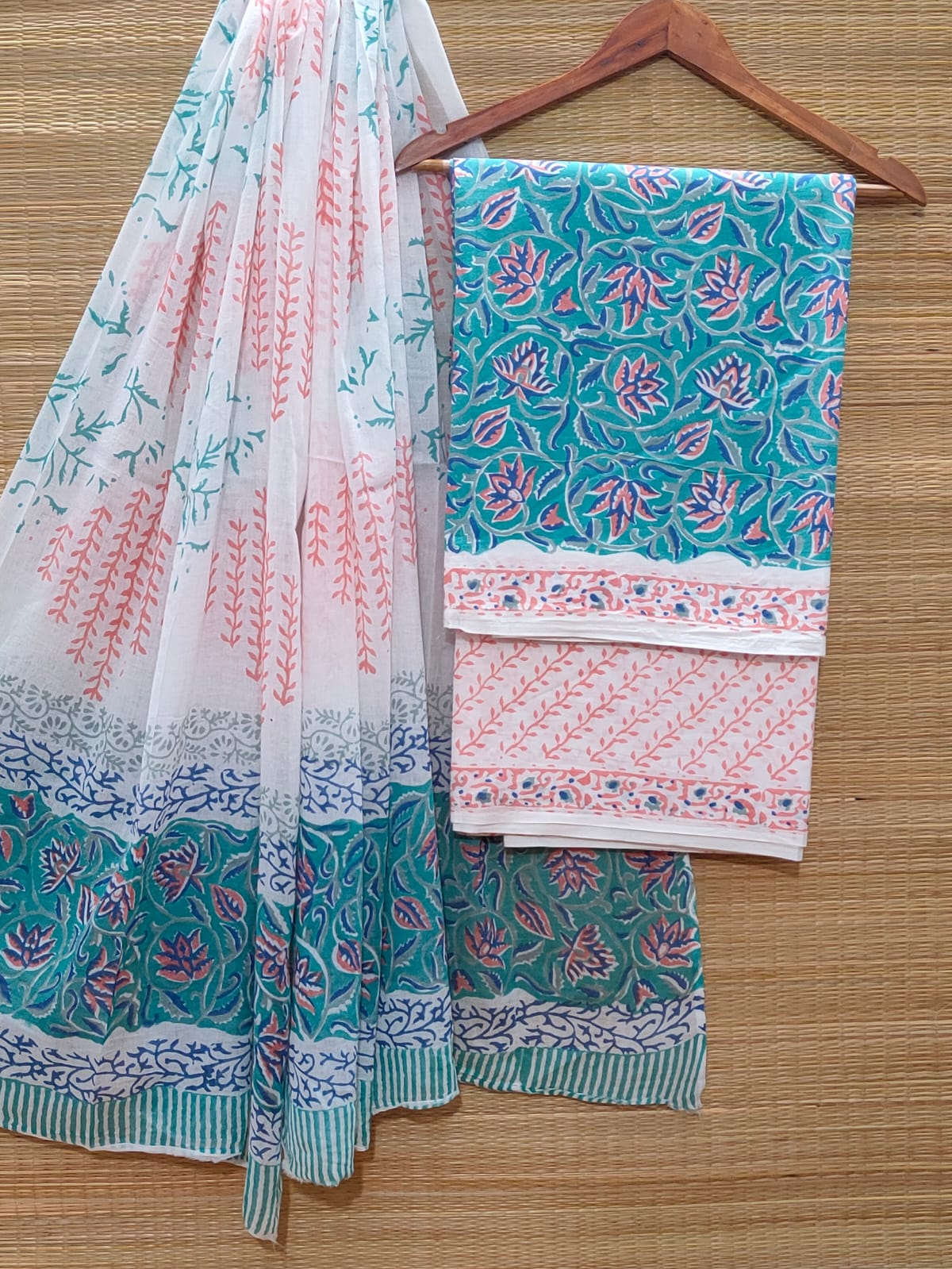 Cotton Salwar Suit set with cotton dupatta