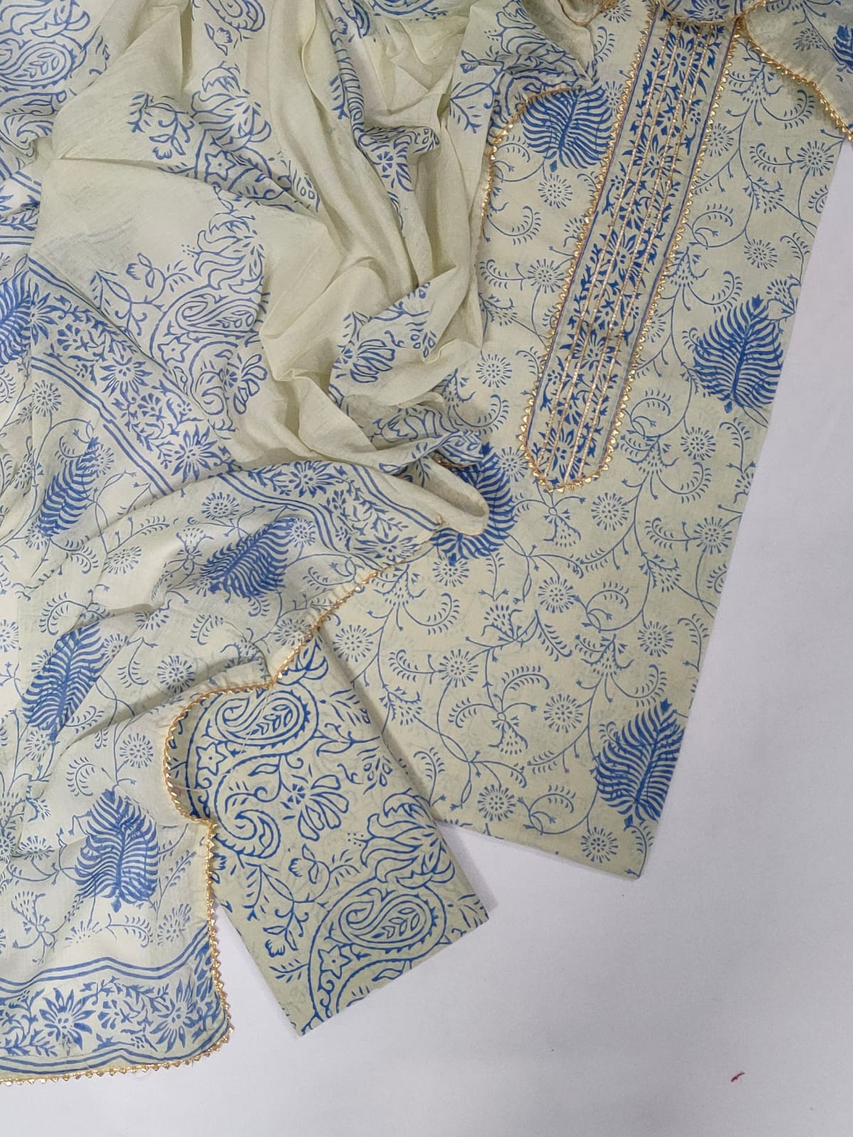 Gota patti work Cotton Salwar suit set