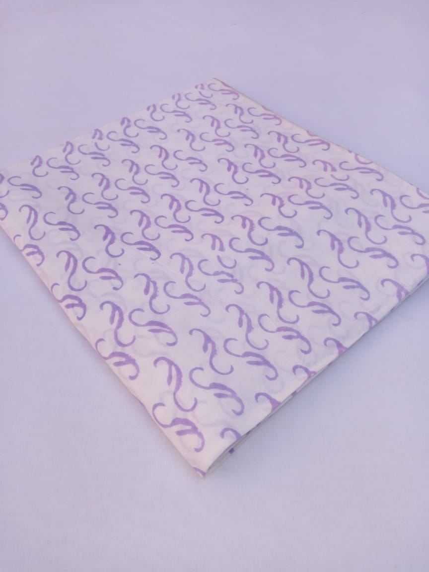 Jaipuri Pure Cotton Hand Block Printed Fabric In Running Length - JBRS352