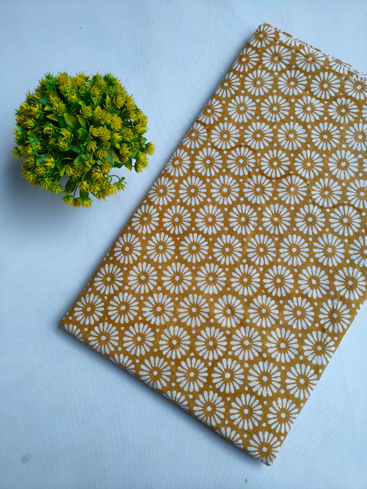 Hand Block Printed Pure Cotton Fabric - JBRTF6