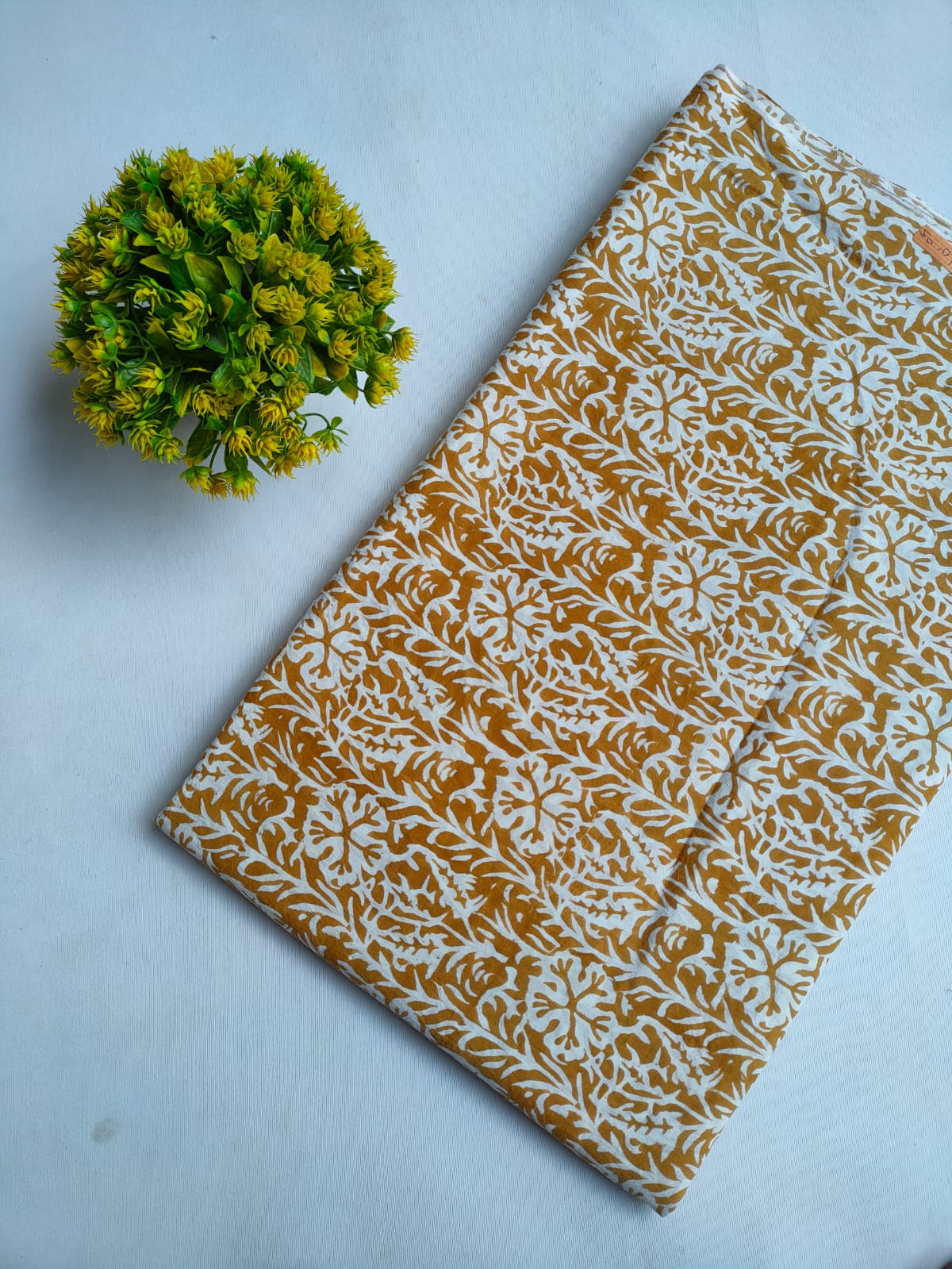 Hand Block Printed Pure Cotton Fabric - JBRTF8