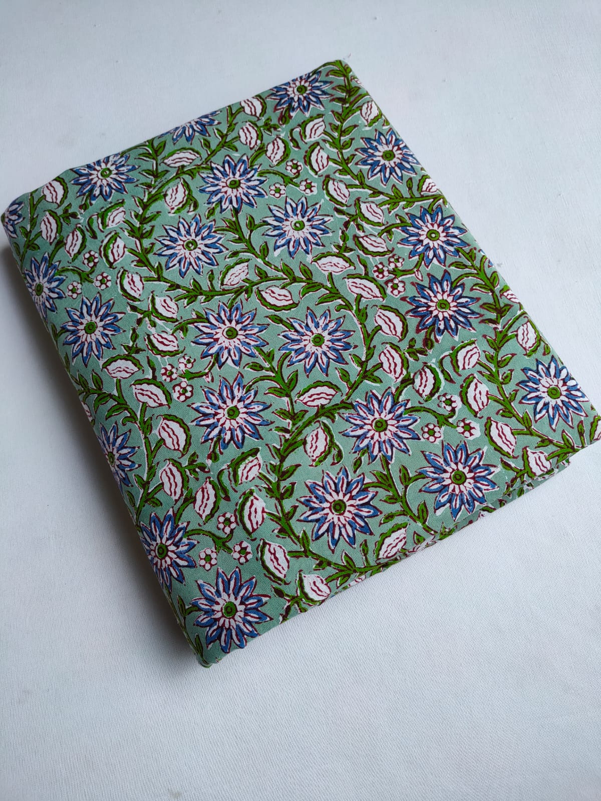 Pure Cotton Hand Block Printed Fabric - JBTO22