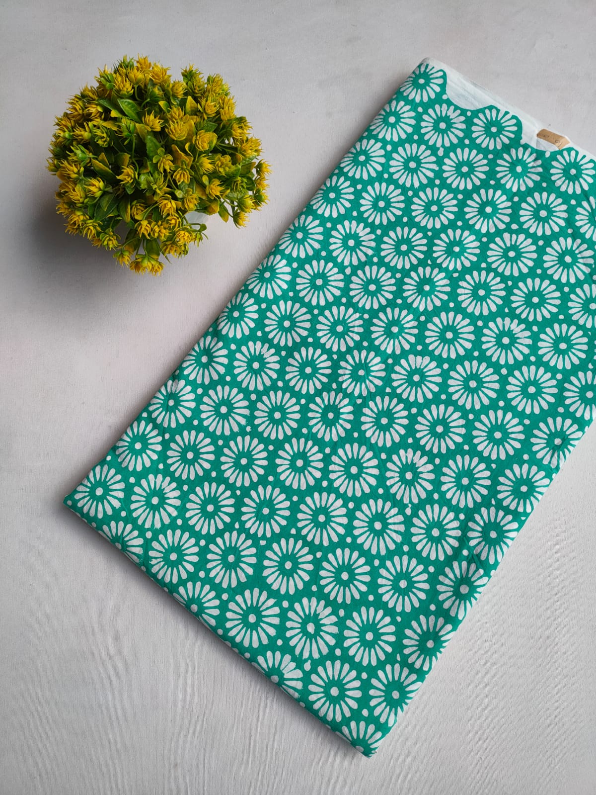 Pure Cotton Hand Block Printed Fabric - JBOR92