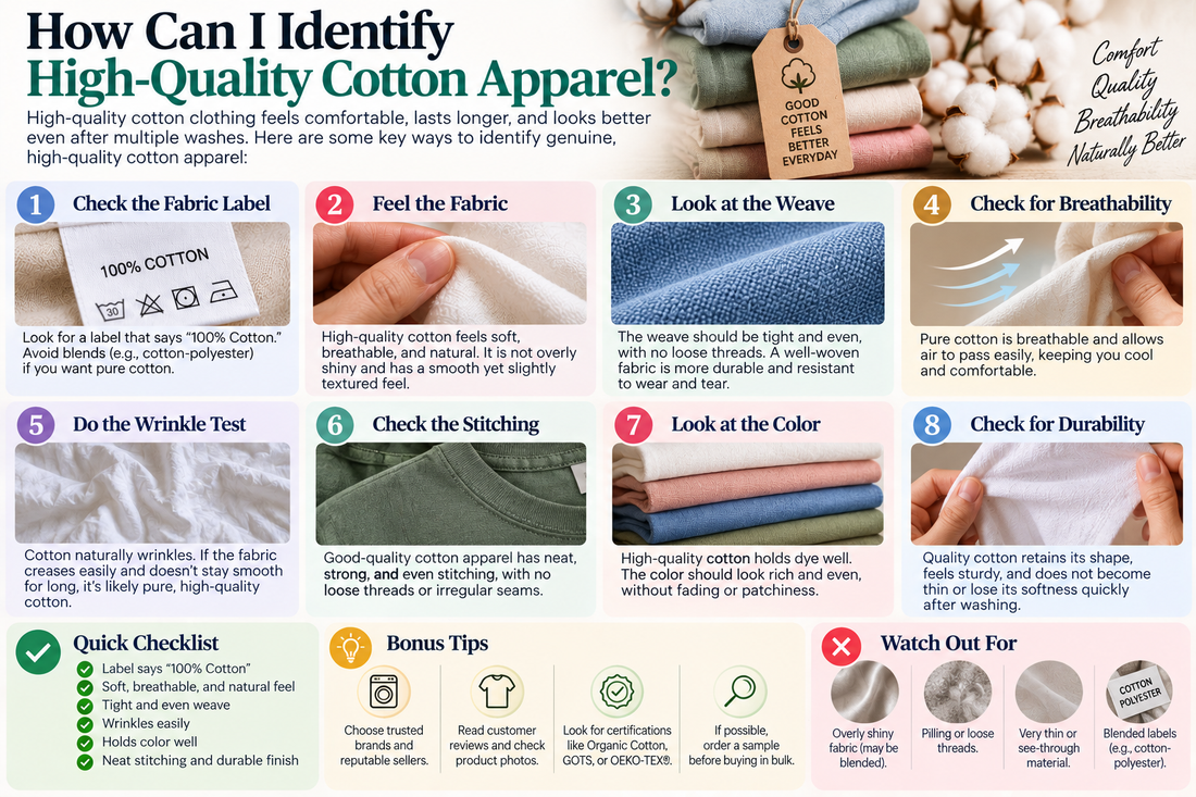 How Can I Identify High-Quality Cotton Apparel?