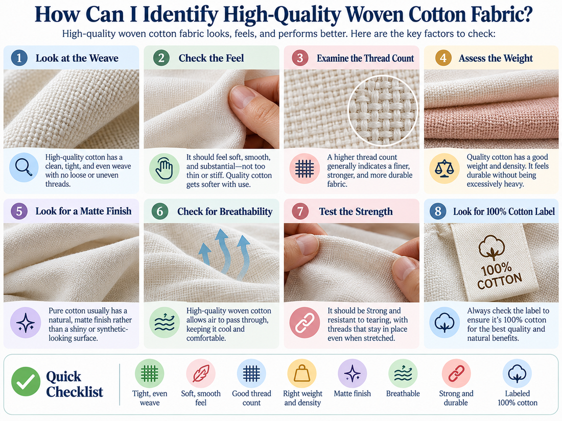 How Can I Identify High-Quality Woven Cotton Fabric?