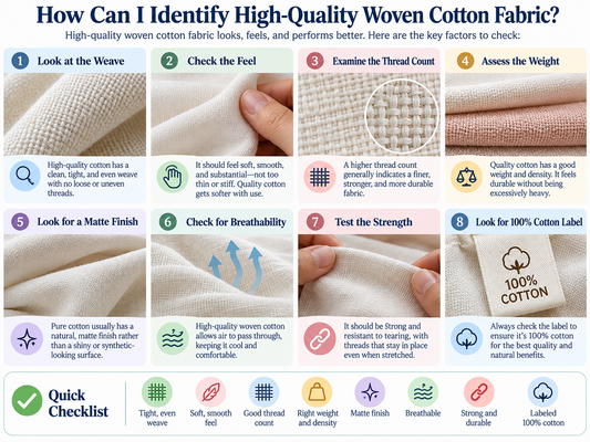 How Can I Identify High-Quality Woven Cotton Fabric?
