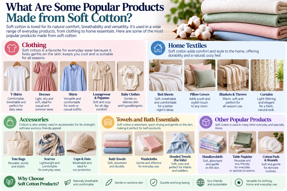 What Are Some Popular Products Made from Soft Cotton?