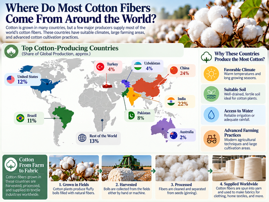 Where Do Most Cotton Fibers Come From Around the World?