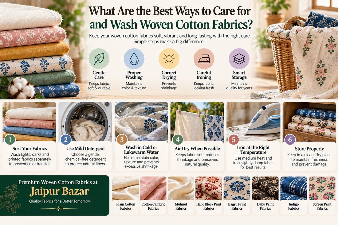 What Are the Best Ways to Care for and Wash Woven Cotton Fabrics?