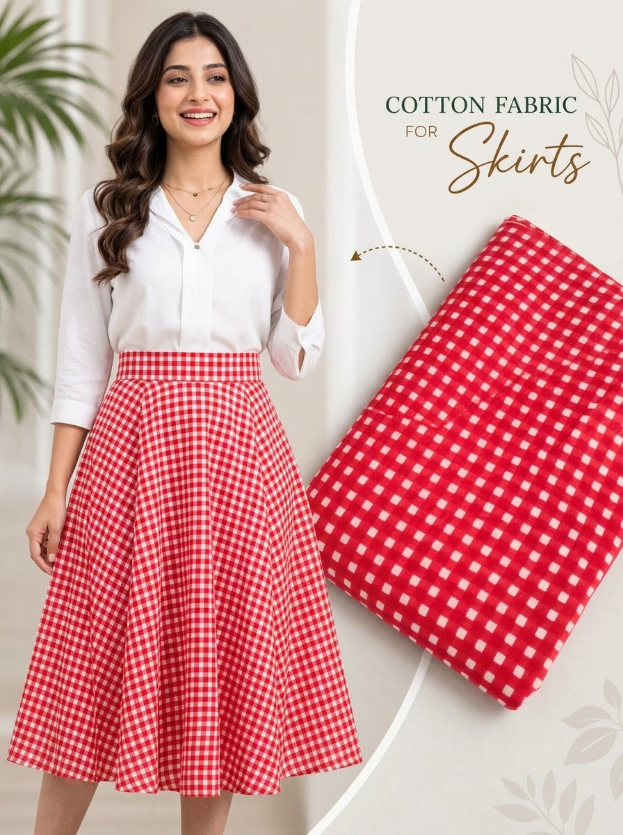 Shop cotton fabrics for Flowy Skirts Online | Jaipur Bazar – Page 44
