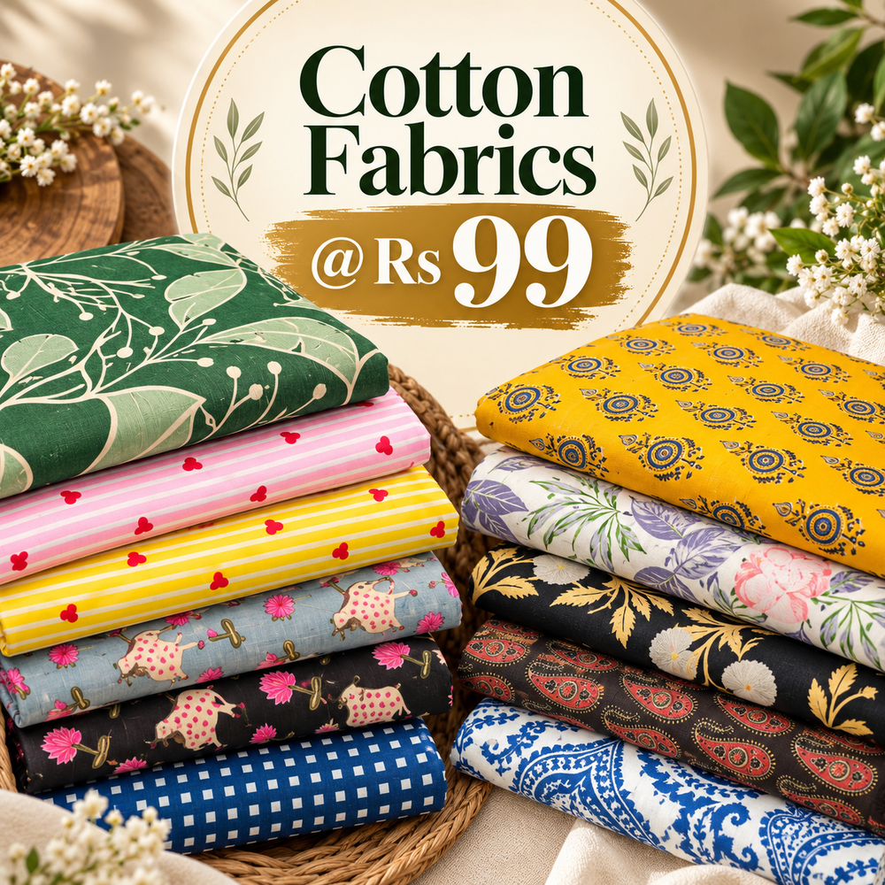 Cotton Fabric @ Rs 99
